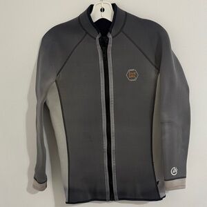Gray Dive & Sail Wetsuit Jacket 3mm Men's medium